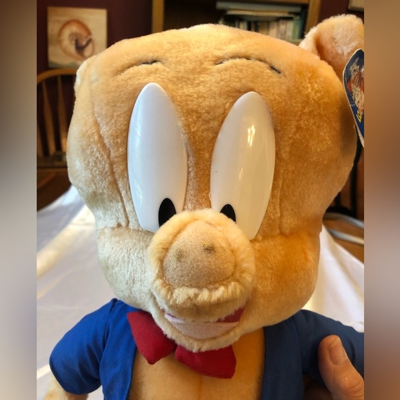 Vintage Porky Pig Plush Animal 1997 Ace Warner Looney Tunes with Tag - Picture 2 of 15